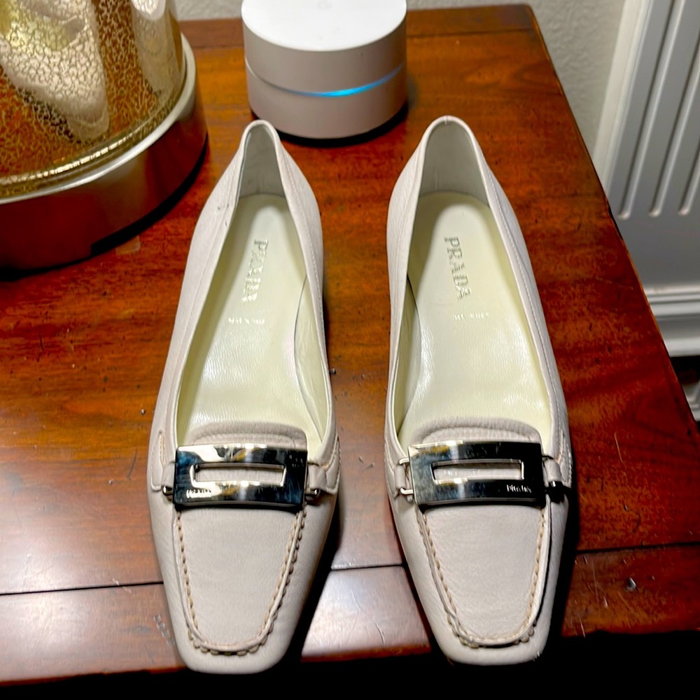 Prada 8.5 loafers. Runs narrow. No box.